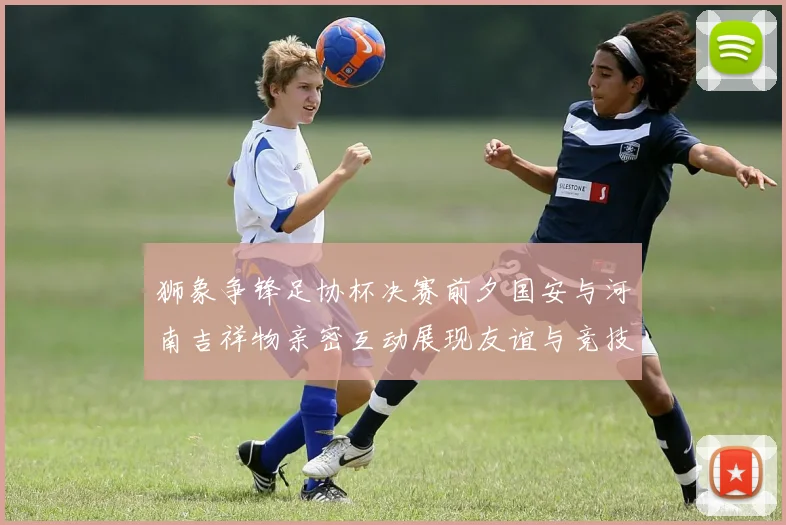 狮象争锋足协杯决赛前夕国安与河南吉祥物亲密互动展现友谊与竞技精神