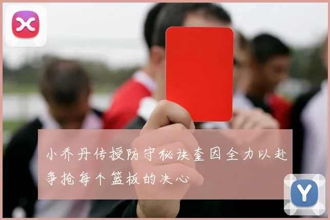 小乔丹传授防守秘诀奎因全力以赴争抢每个篮板的决心